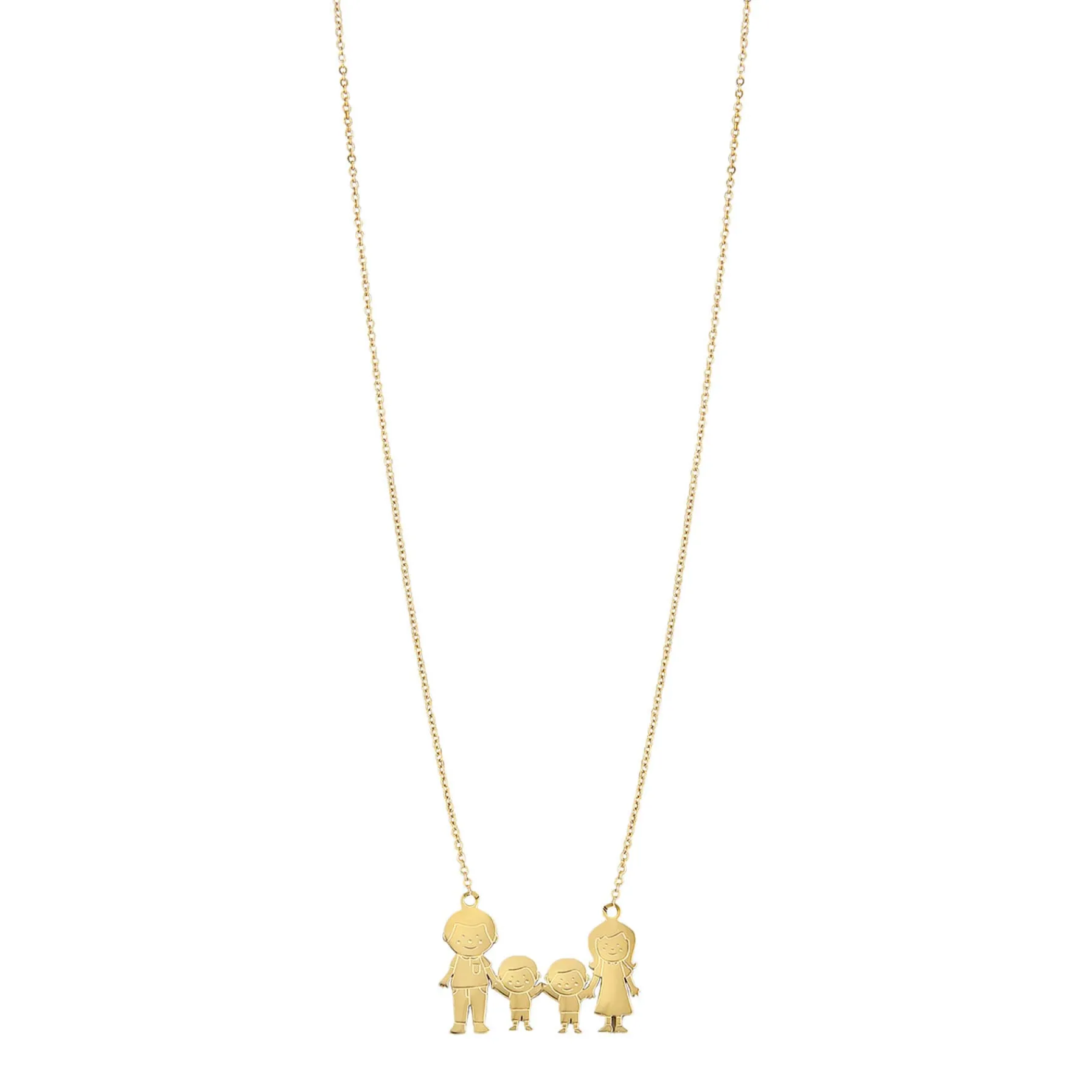 Femme Luzaka Colliers<Collier Famili 4 doré or