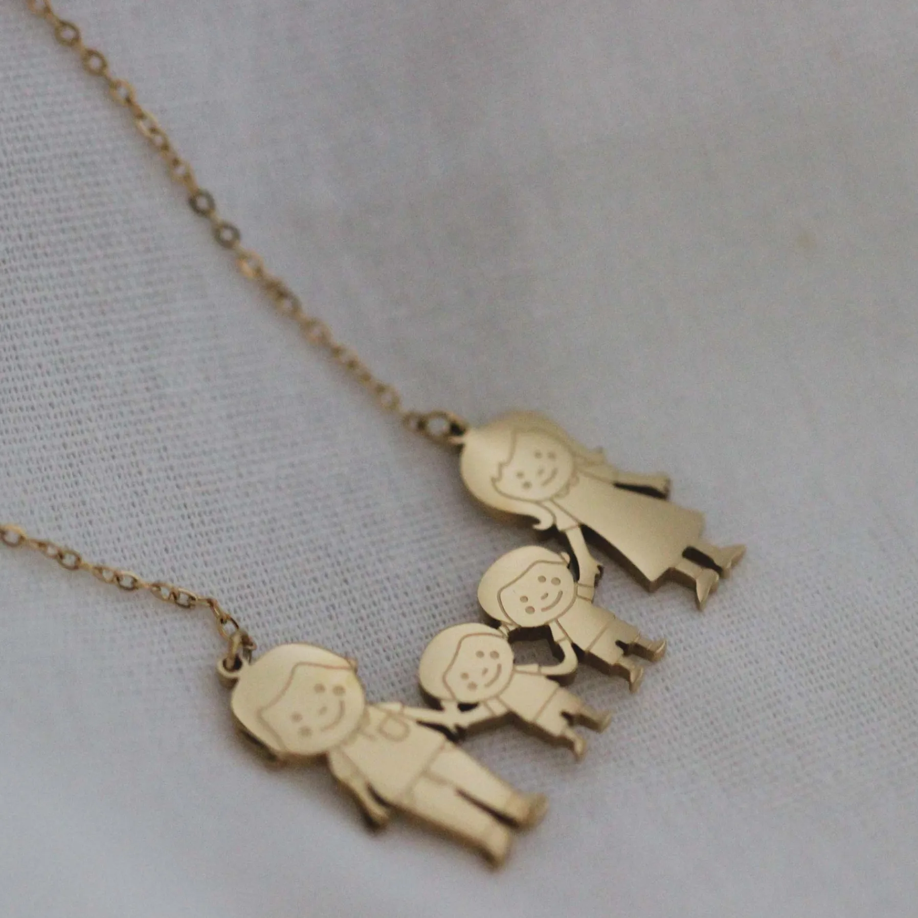 Femme Luzaka Colliers<Collier Famili 4 doré or
