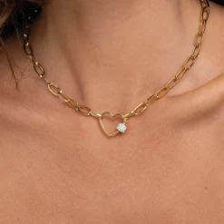 Femme Luzaka Colliers<Collier Forever acier doré or