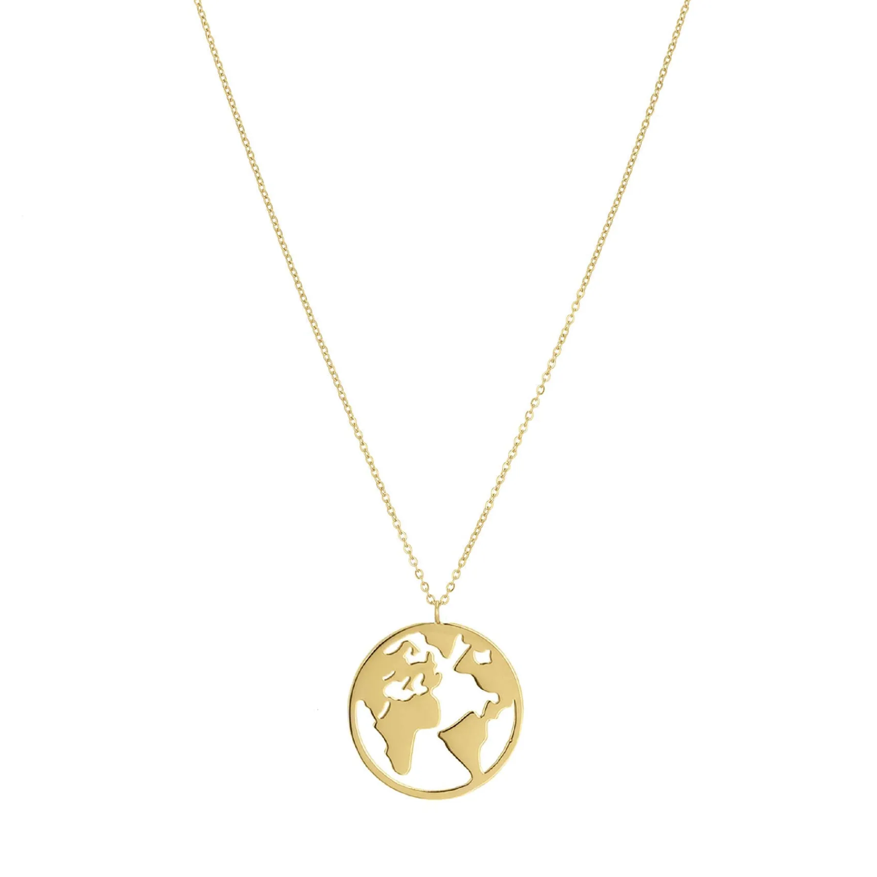 Femme Luzaka Colliers<Collier Globe acier doré or