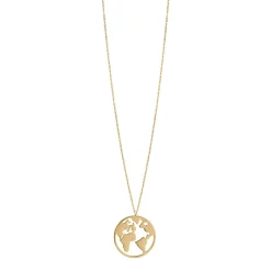 Femme Luzaka Colliers<Collier Globe acier doré or
