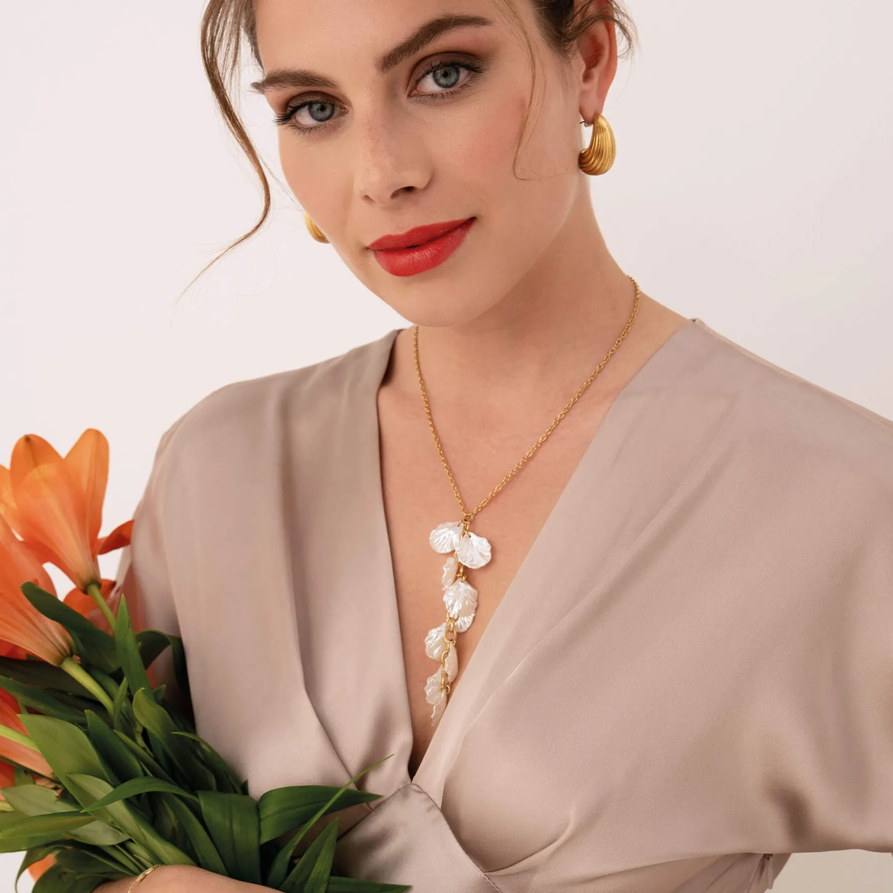 Femme Luzaka Colliers<Collier Honorine acier doré or