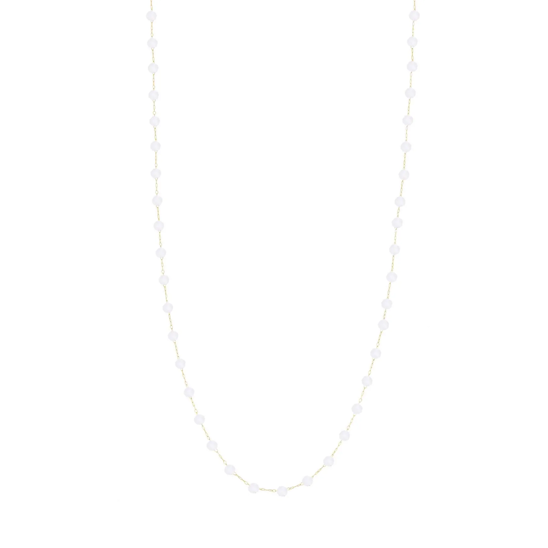 Femme Luzaka Colliers<Collier Ika Jade blanc doré or