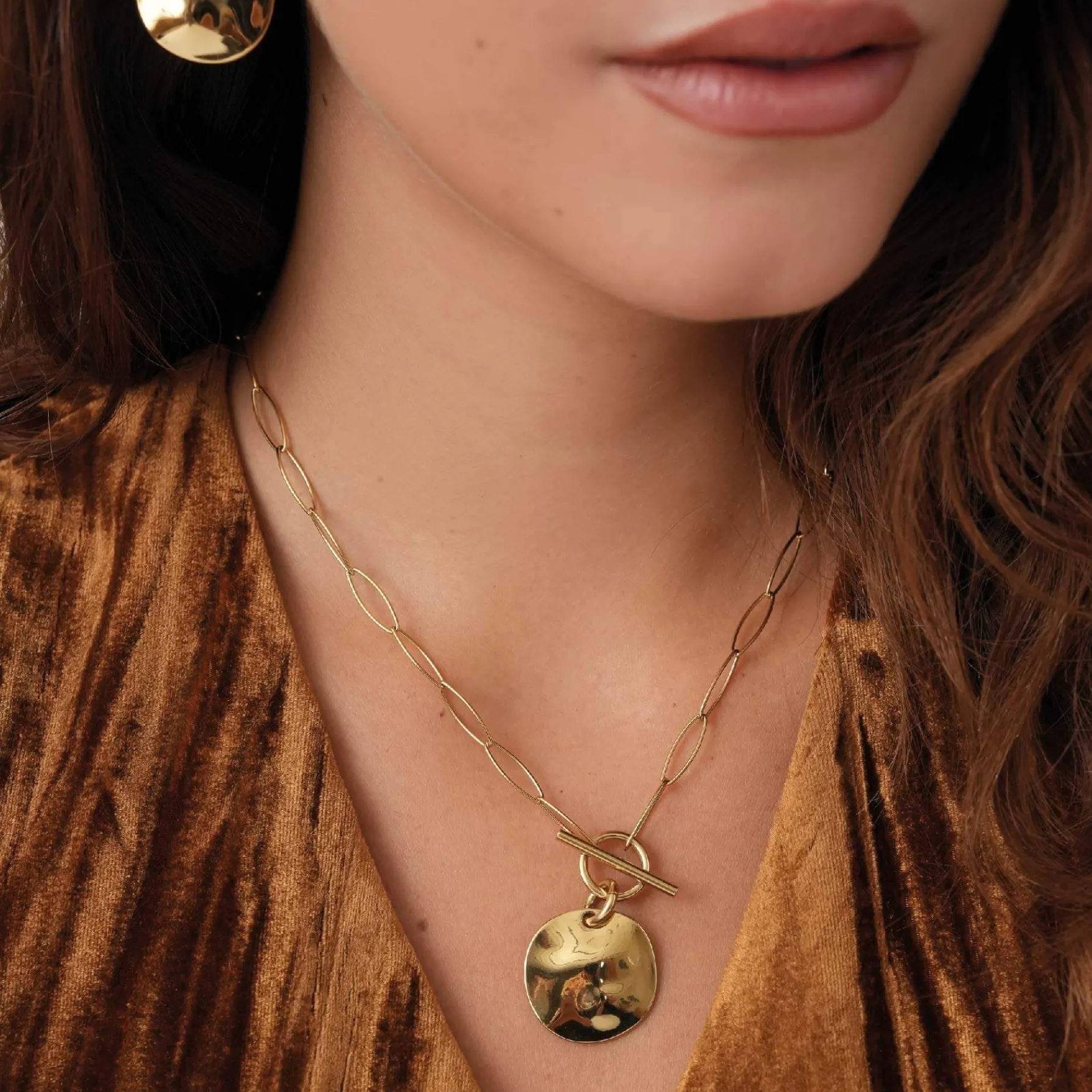 Femme Luzaka Colliers<Collier Izzy acier doré or