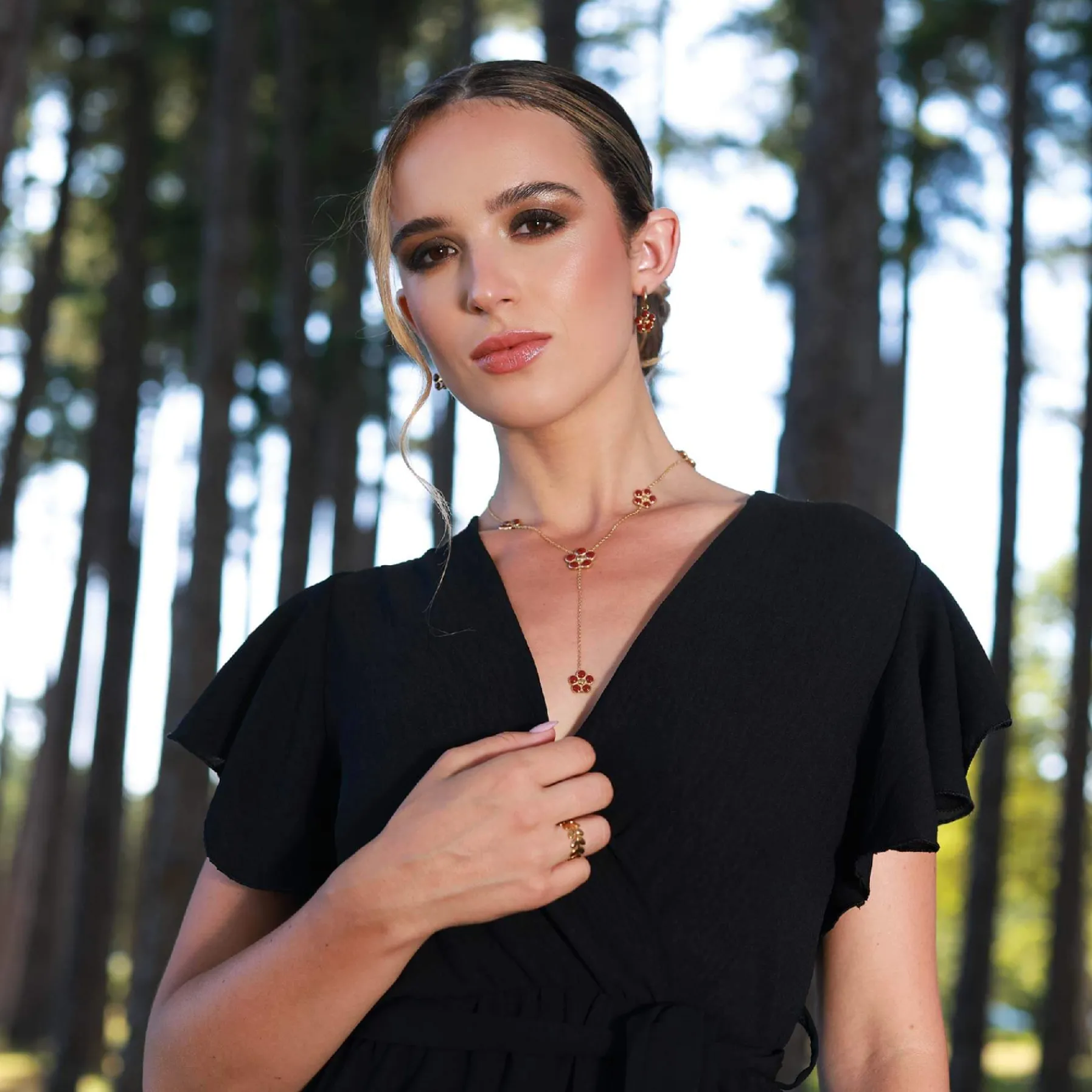 Femme Luzaka Colliers<Collier Juna acier doré or