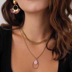 Femme Luzaka Colliers<Collier Kario acier doré or rose