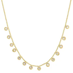 Femme Luzaka Colliers<Collier Lénie acier doré or et strass