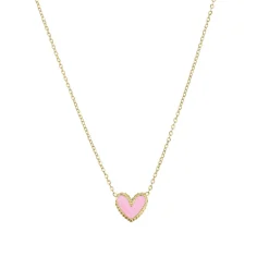 Femme Luzaka Colliers<Collier Lolly rose acier doré or