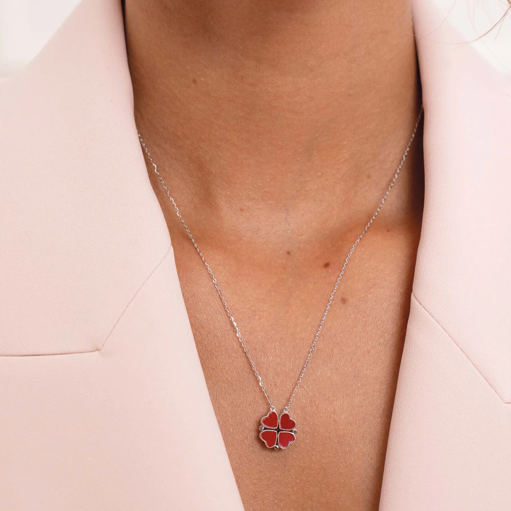 Femme Luzaka Colliers<Collier Love 4 en 1 Argent 925 rhodié
