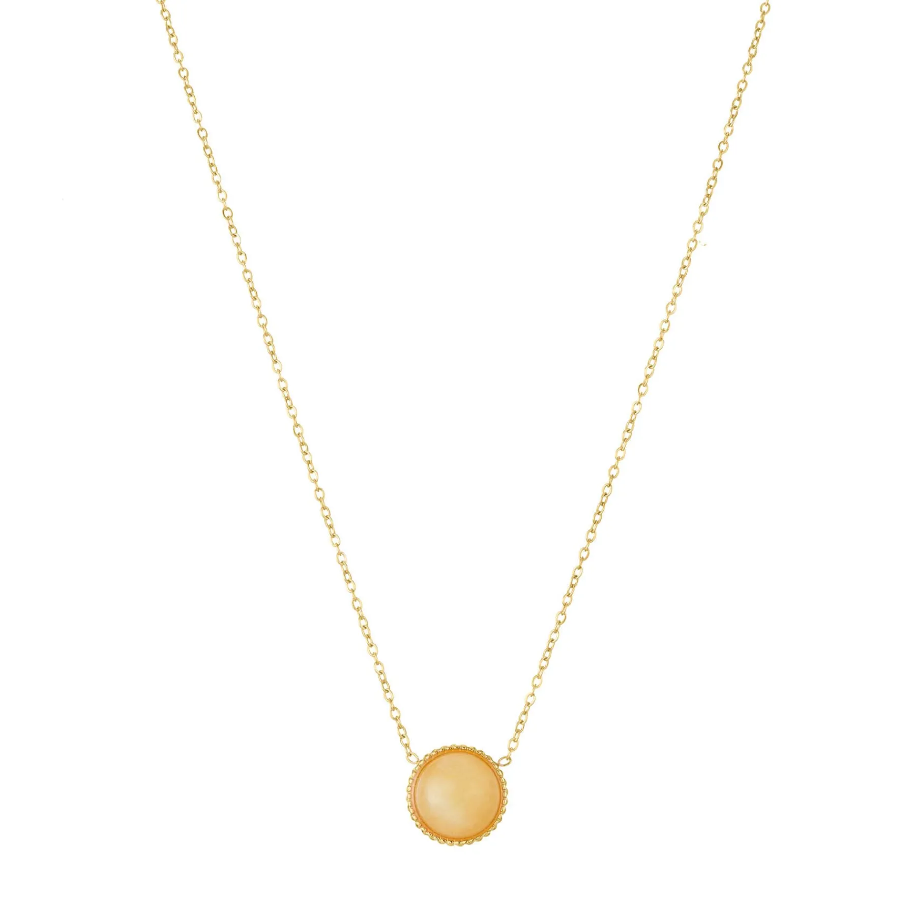 Femme Luzaka Colliers<Collier Luna Jade Orange