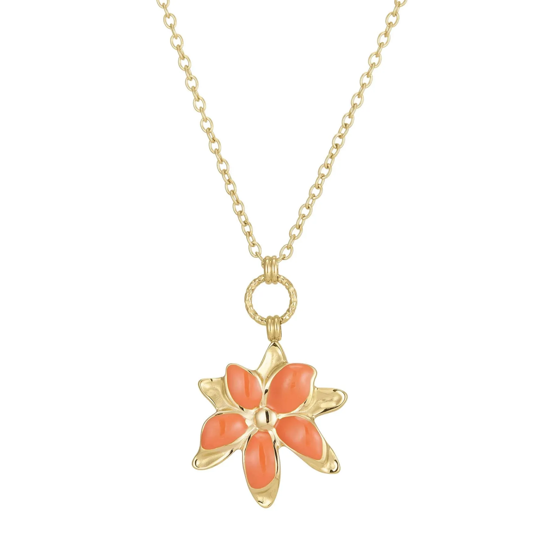 Femme Luzaka Colliers<Collier Maddy Orange acier doré or
