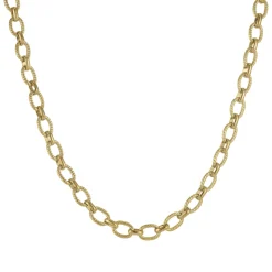 Femme Luzaka Colliers<Collier maille Alfonsa acier doré or