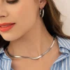 Femme Luzaka Colliers<Collier maille plate acier
