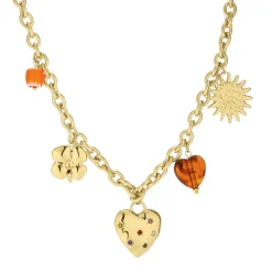 Femme Luzaka Colliers<Collier Margaret acier doré or