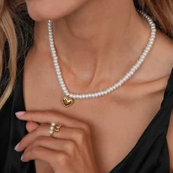 Femme Luzaka Colliers<Collier Marie acier doré or