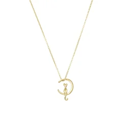 Femme Luzaka Colliers<Collier Miaou acier doré or