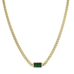 Femme Luzaka Colliers<Collier Mila Strass vert