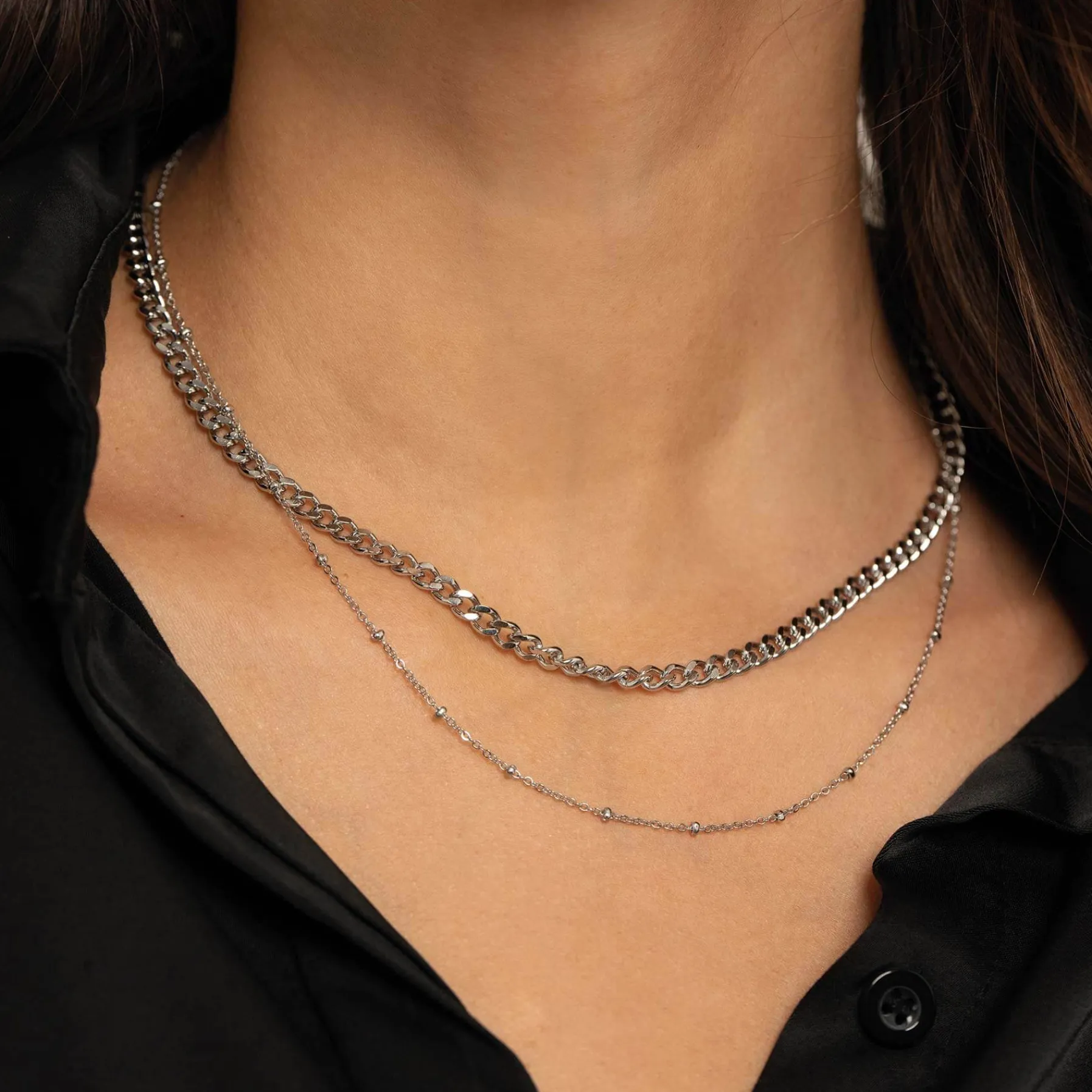 Femme Luzaka Colliers<Collier Perline acier