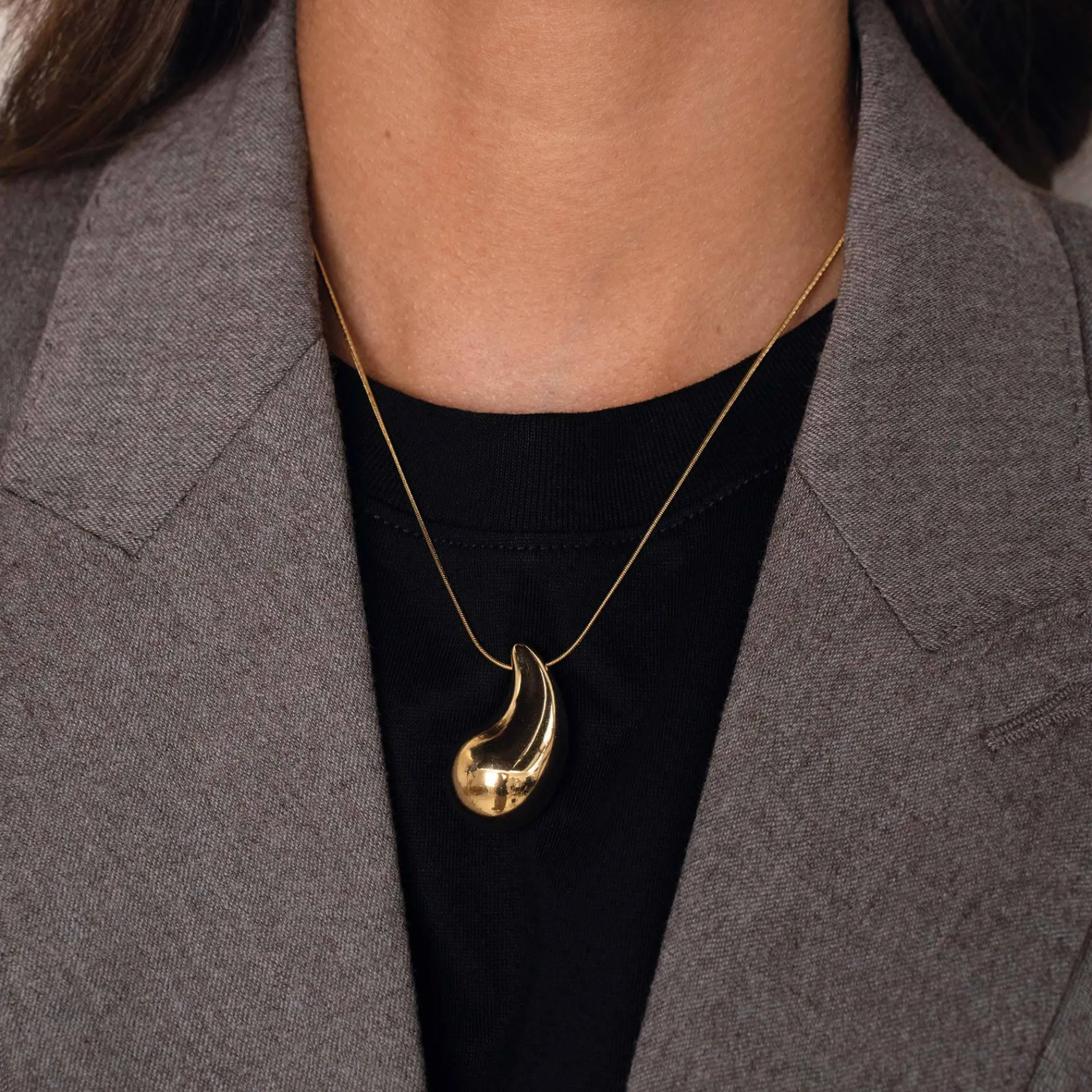 Femme Luzaka Colliers<Collier Pia acier doré or