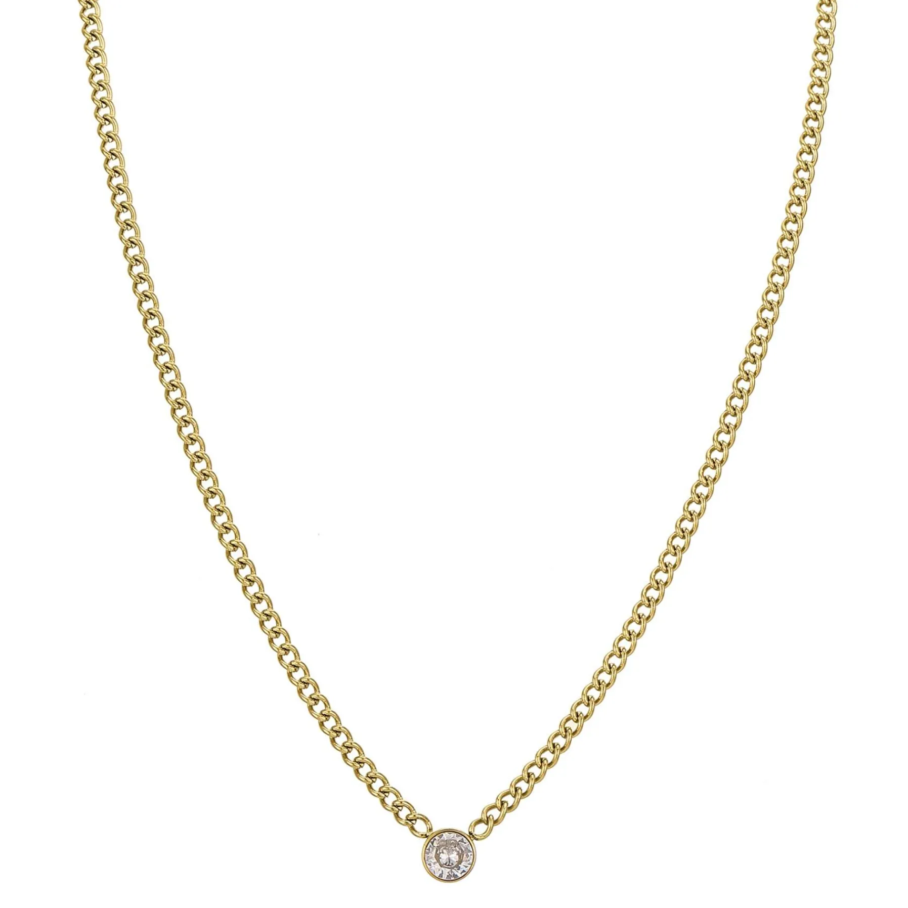 Femme Luzaka Colliers<Collier Rondina zircon blanc