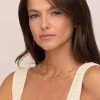 Femme Luzaka Colliers<Collier Rosaire blanc acier doré or
