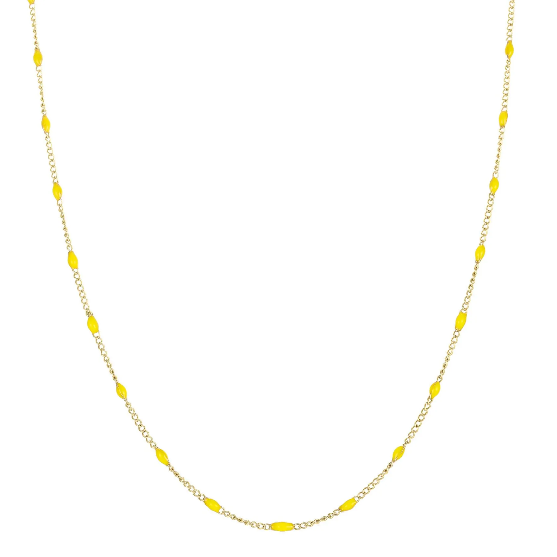 Femme Luzaka Colliers<Collier Rosaire jaune acier doré or