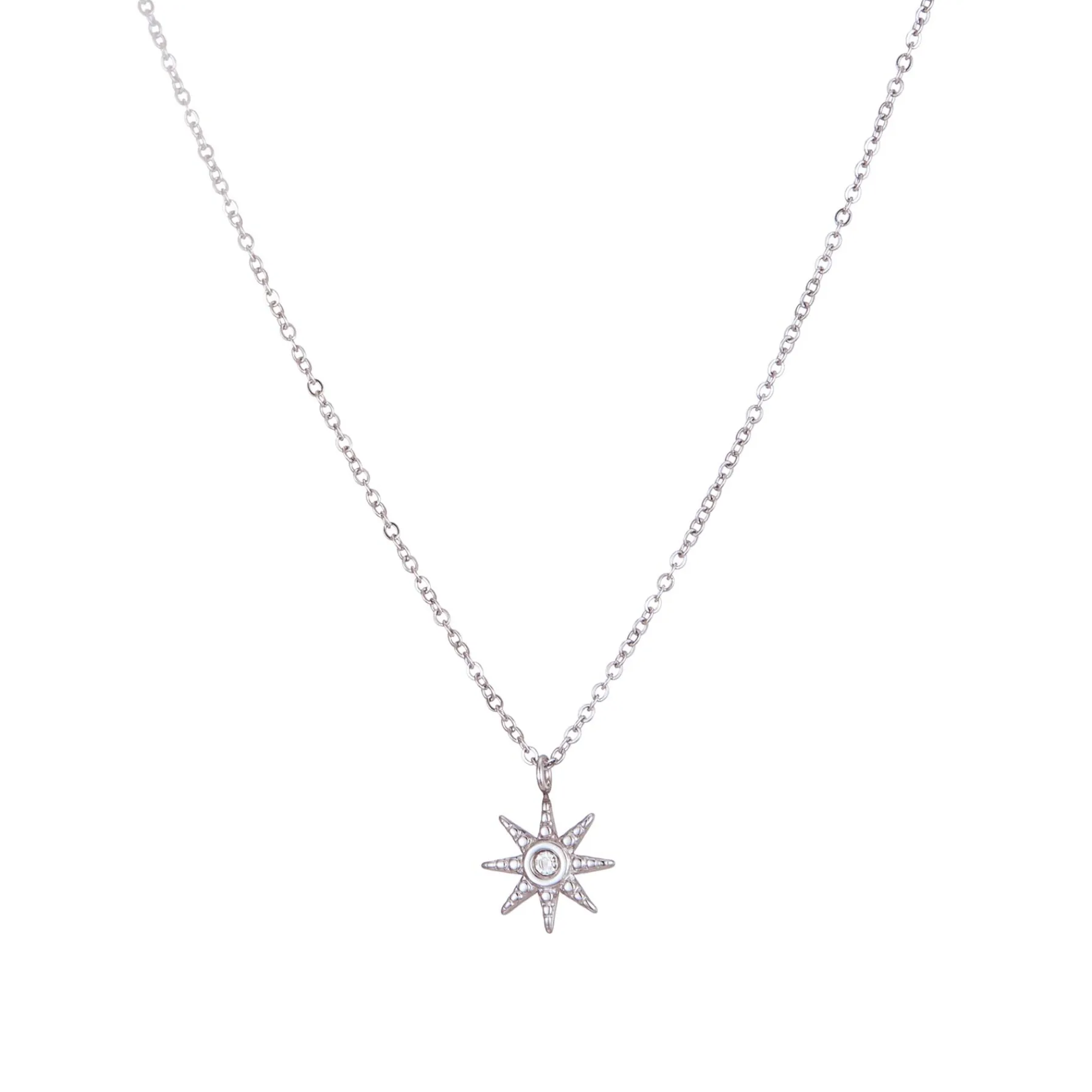 Femme Luzaka Colliers<Collier Soleil acier