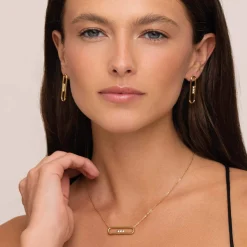 Femme Luzaka Colliers<Collier Stela acier doré or