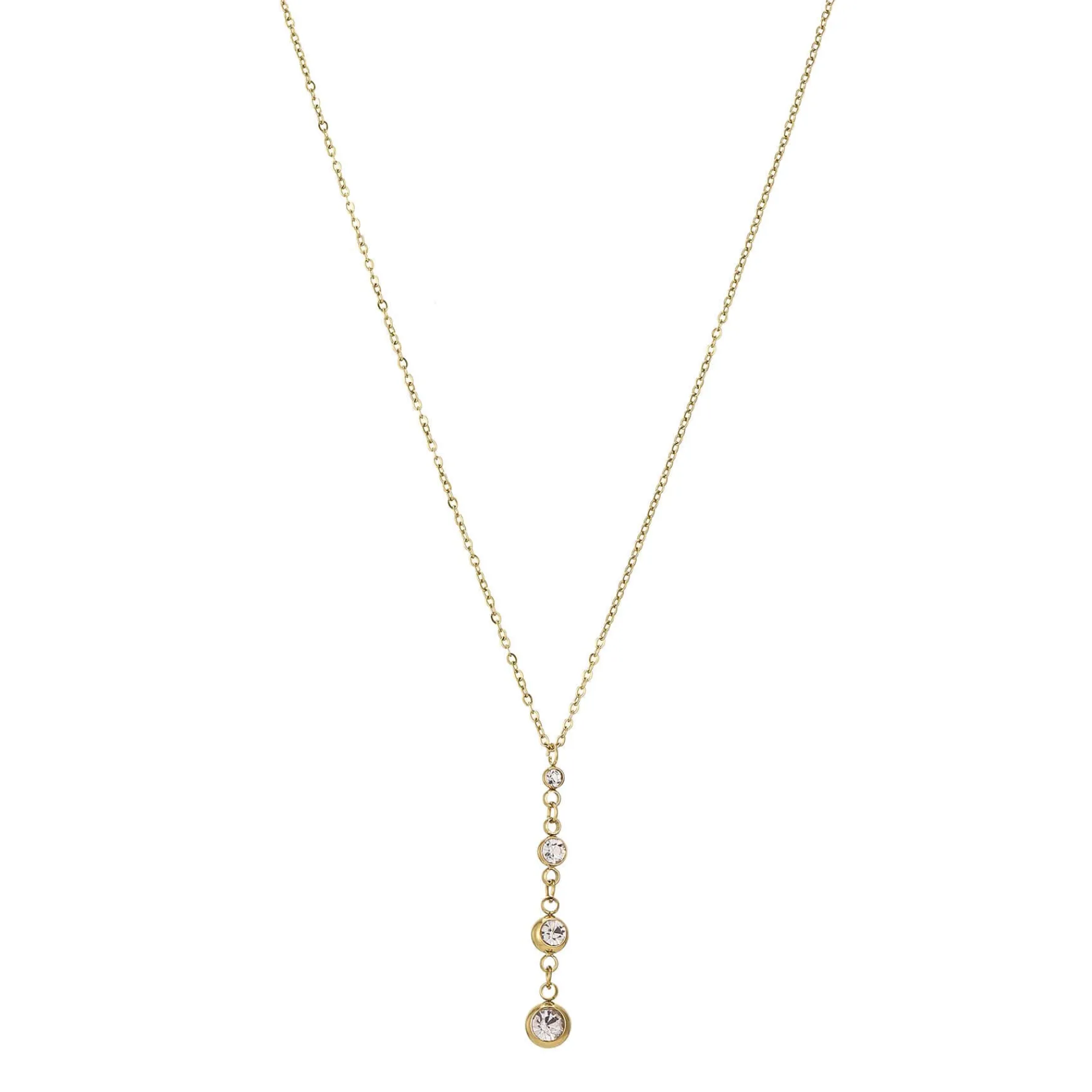 Femme Luzaka Colliers<Collier Storia zircons acier doré or