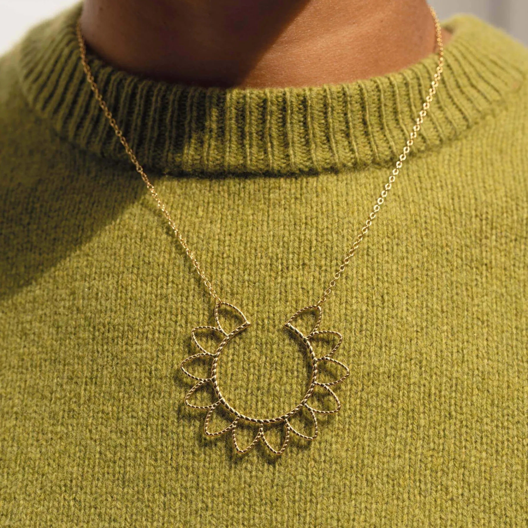 Femme Luzaka Colliers<Collier Sunny acier doré or