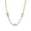 Femme Luzaka Colliers<Collier Topia rose acier doré or