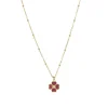 Femme Luzaka Colliers<Collier Trefle rose acier doré or