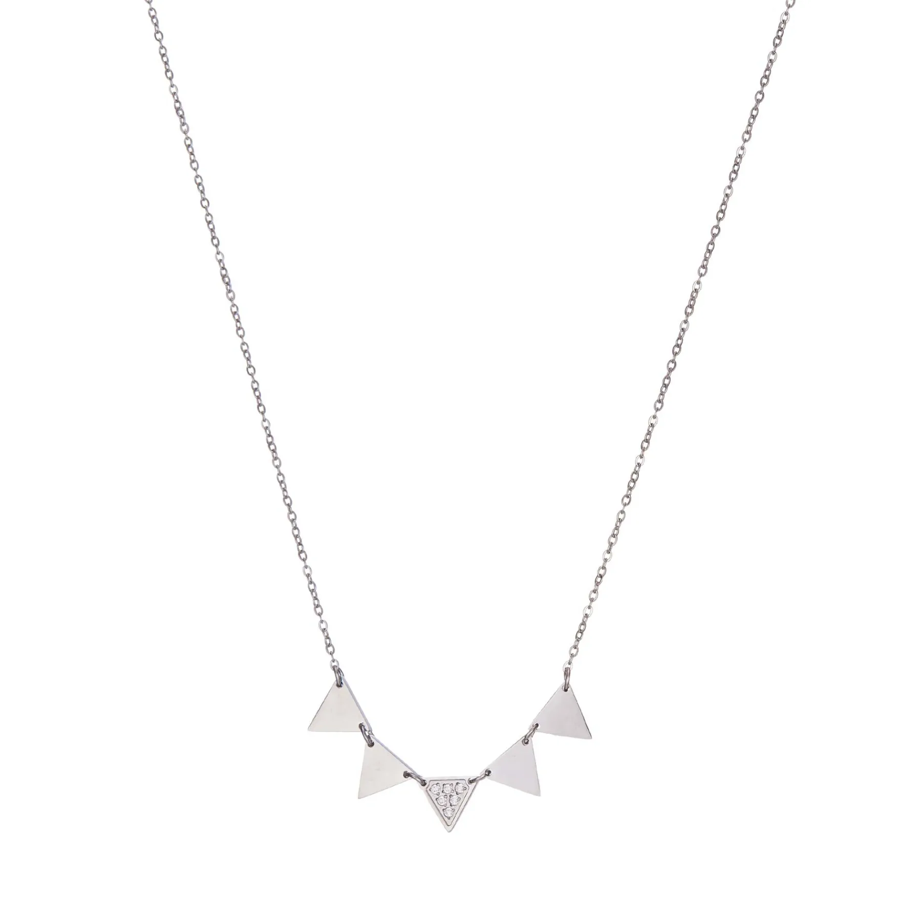 Femme Luzaka Colliers<Collier Triago acier