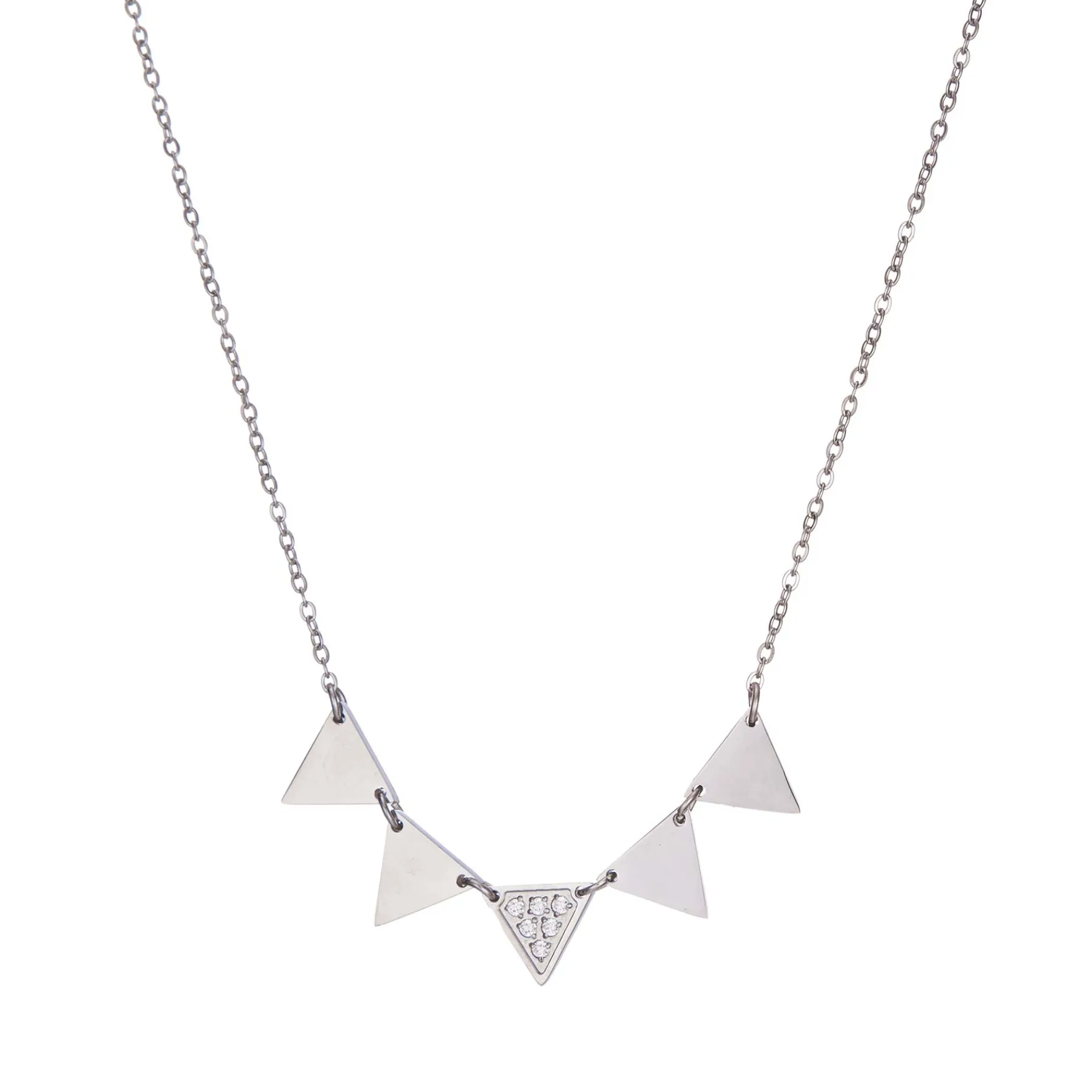 Femme Luzaka Colliers<Collier Triago acier