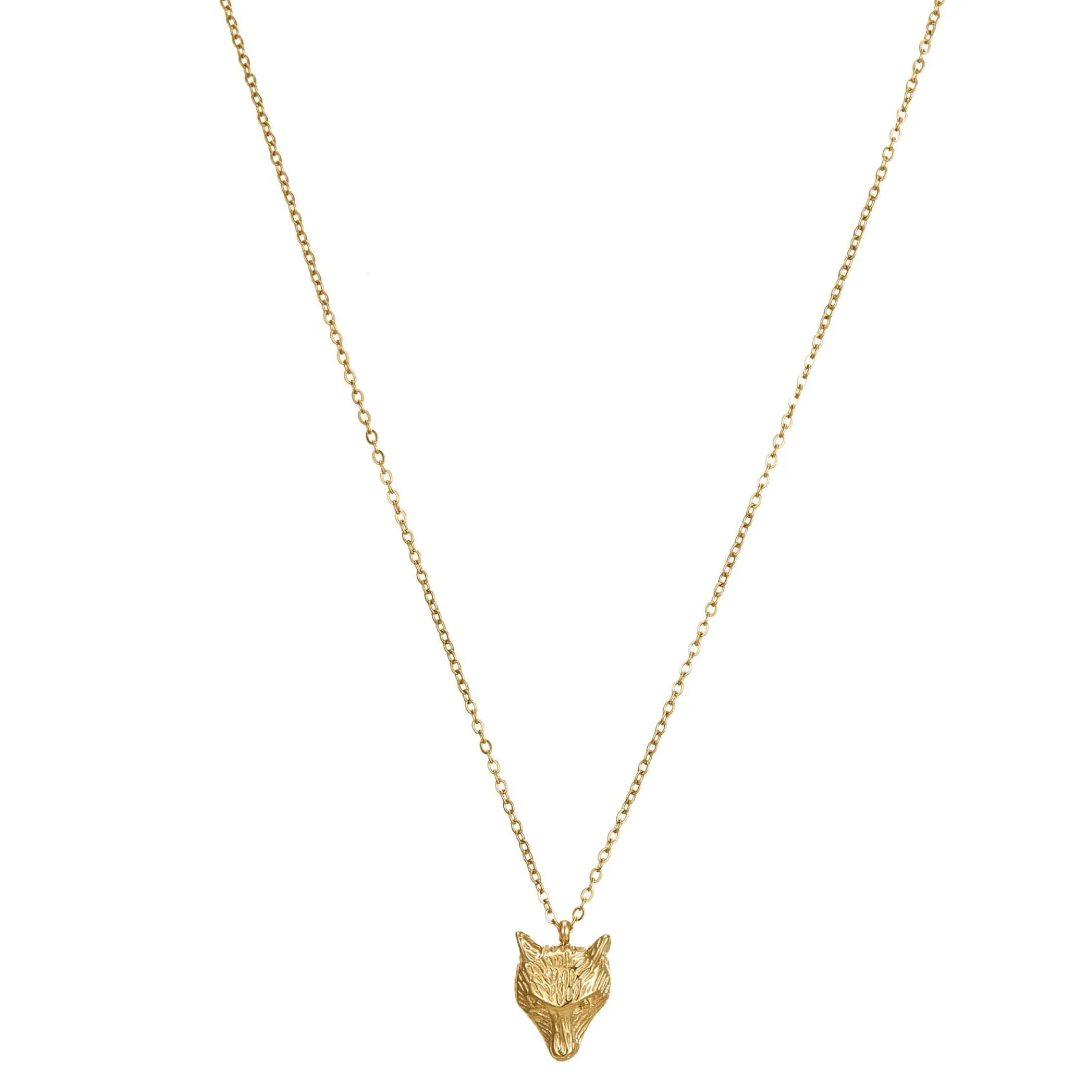 Femme Luzaka Colliers<Collier Tête de Loup doré or