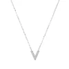 Femme Luzaka Colliers<Collier V zircons Argent 925 rhodié