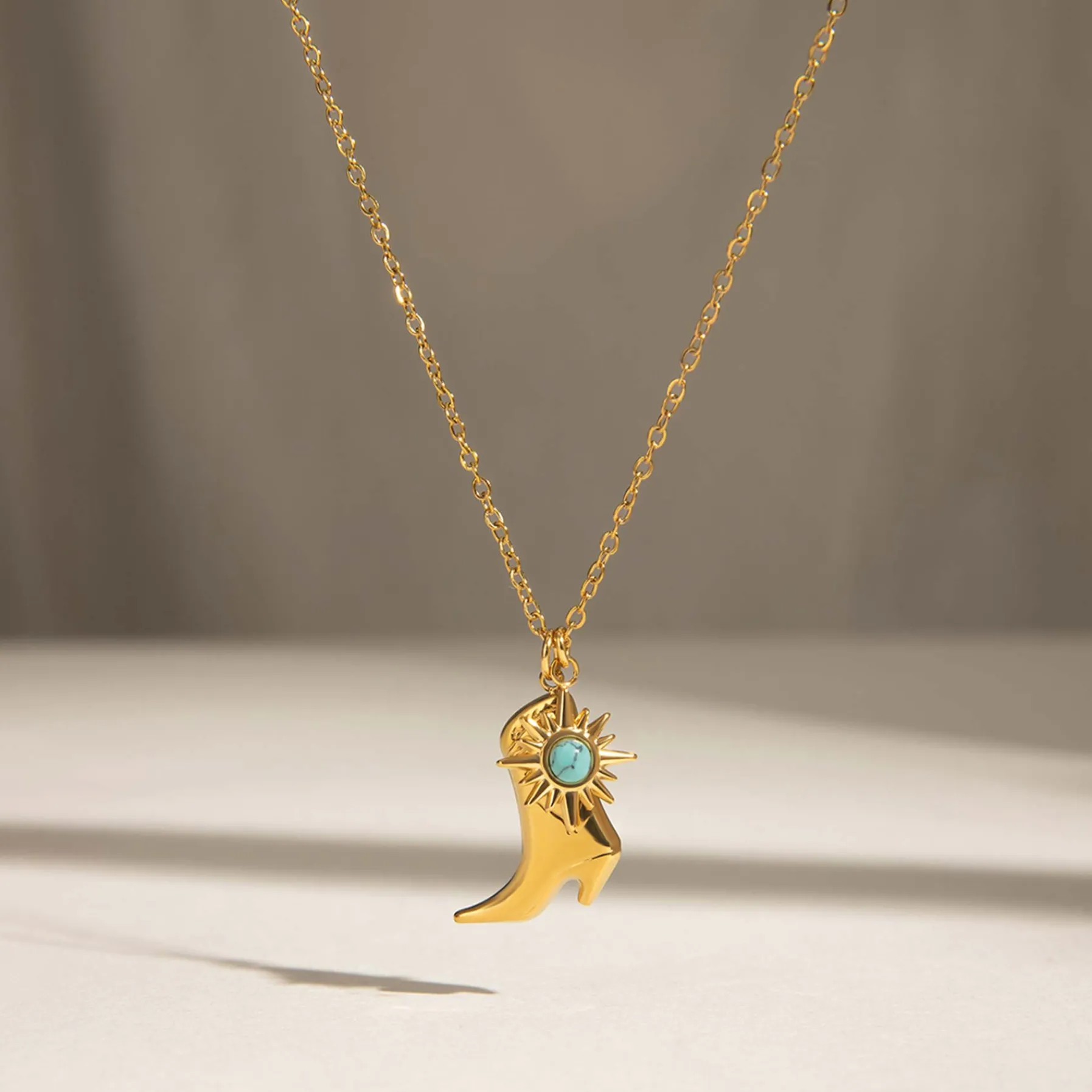 Femme Luzaka Colliers<Collier Western acier doré or