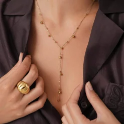 Femme Luzaka Colliers<Collier Y Opaline perles acier