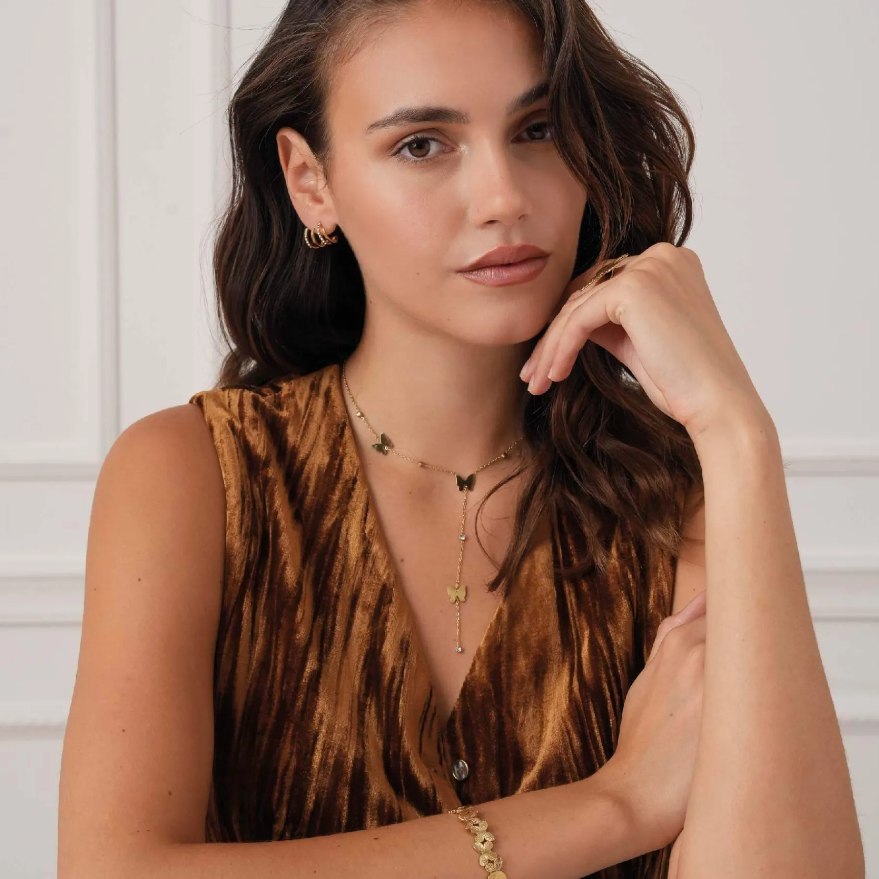 Femme Luzaka Colliers<Collier Y Saphira papillon