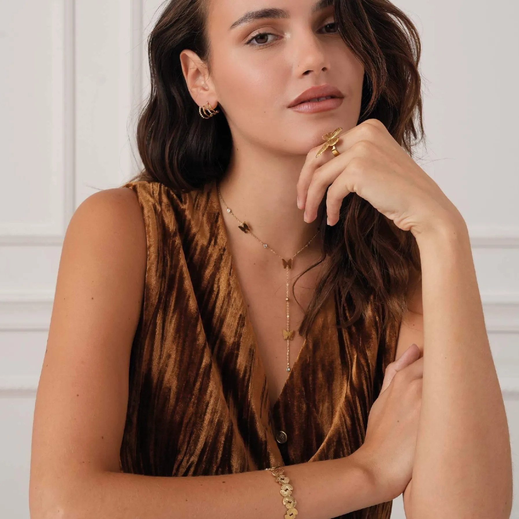 Femme Luzaka Colliers<Collier Y Saphira papillon