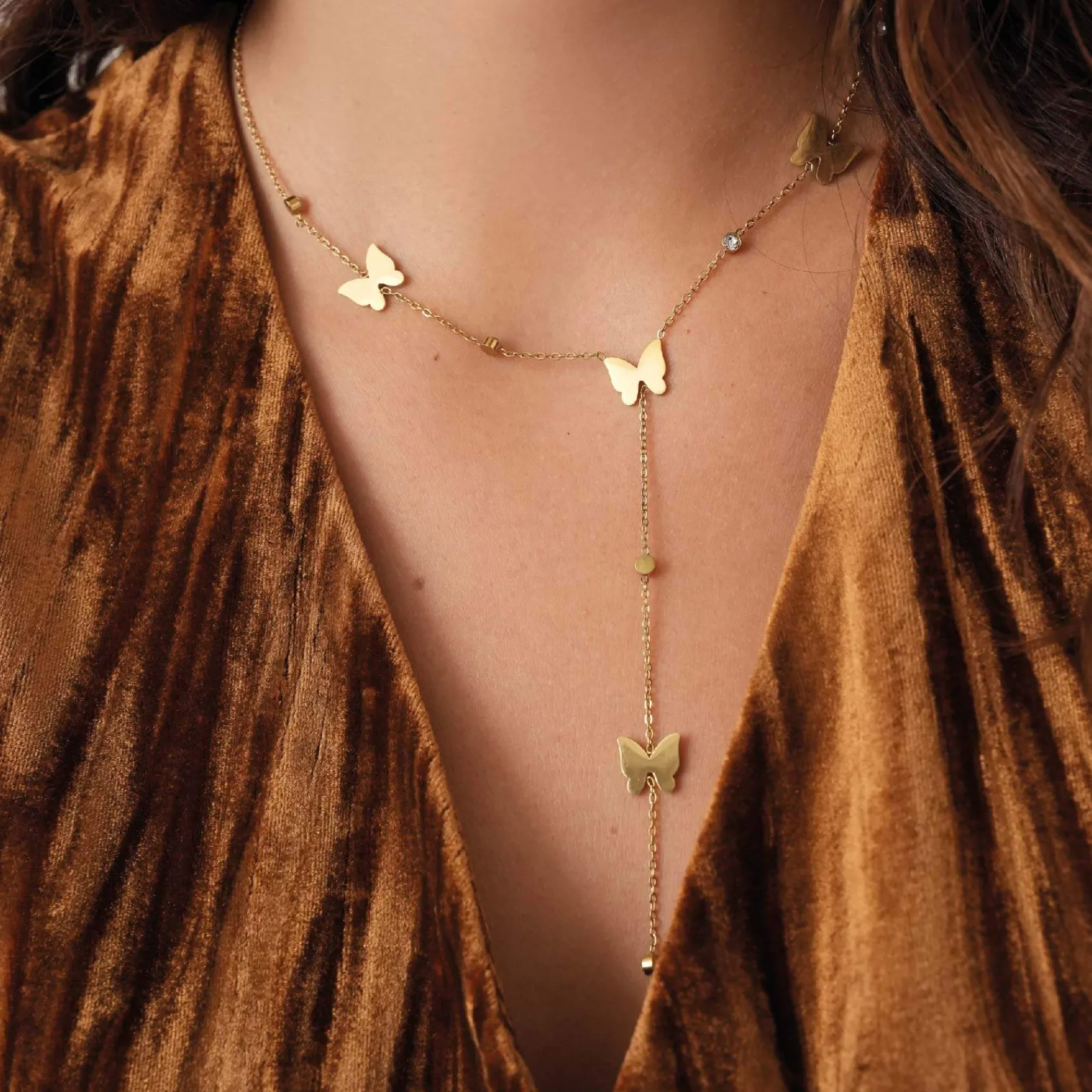 Femme Luzaka Colliers<Collier Y Saphira papillon