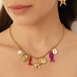Femme Luzaka Colliers<Collier Zanzibar acier doré
