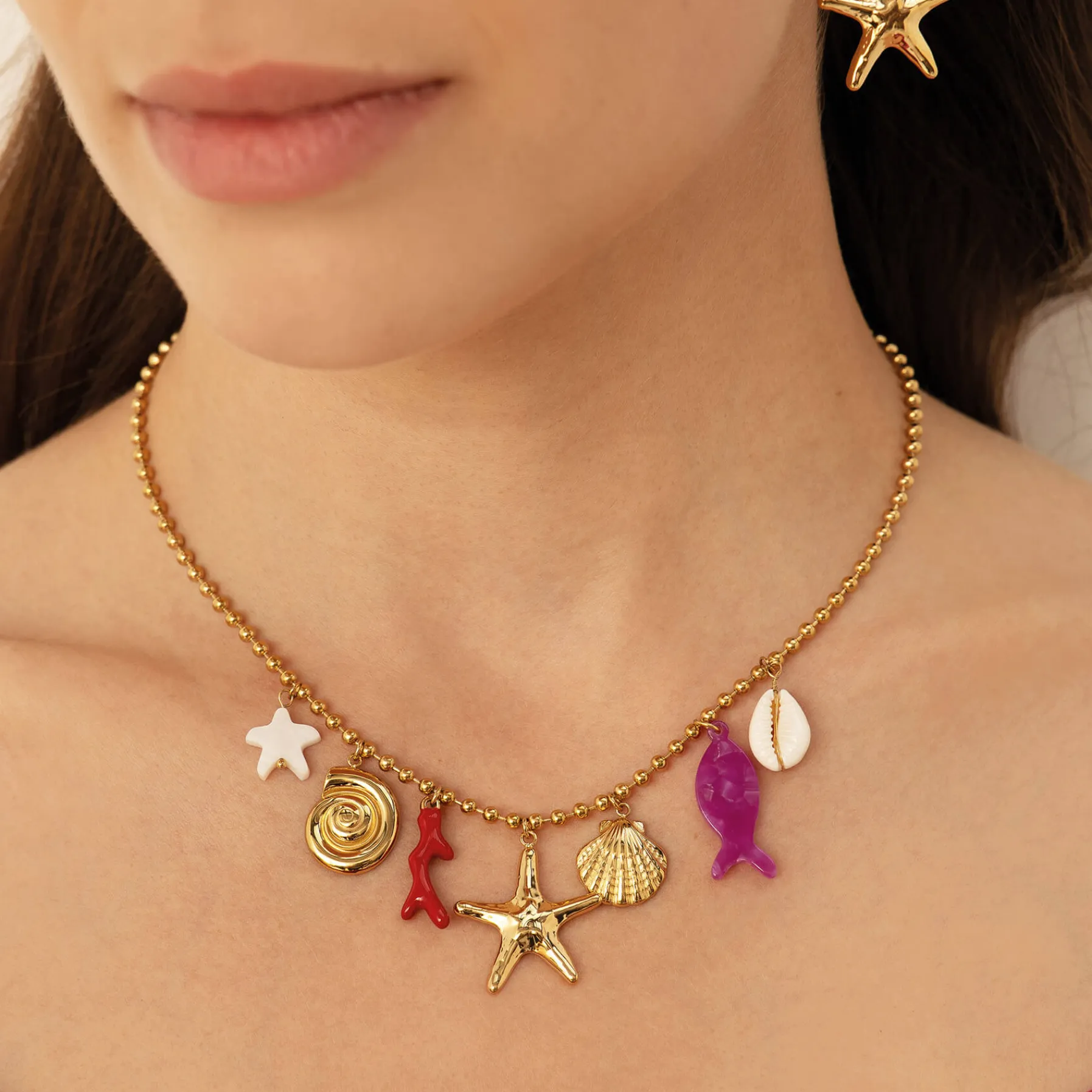 Femme Luzaka Colliers<Collier Zanzibar acier doré