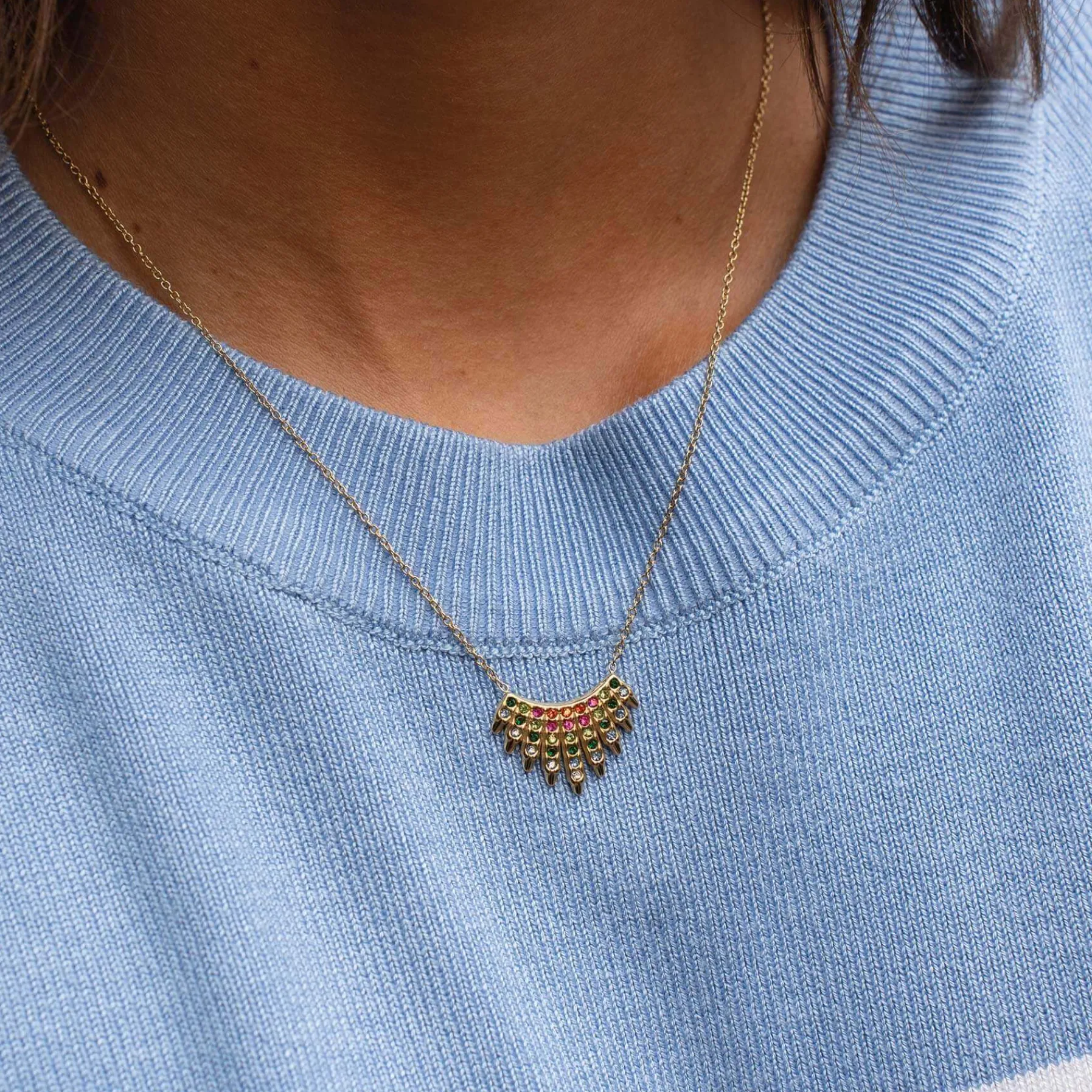 Femme Luzaka Colliers<Collier Zoé strass multicolores