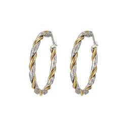 Femme Luzaka Boucles<Créoles Andréa acier argenté et doré or