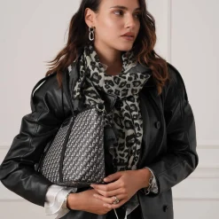 Luzaka Écharpes & Foulards<Echarpe Léo noire