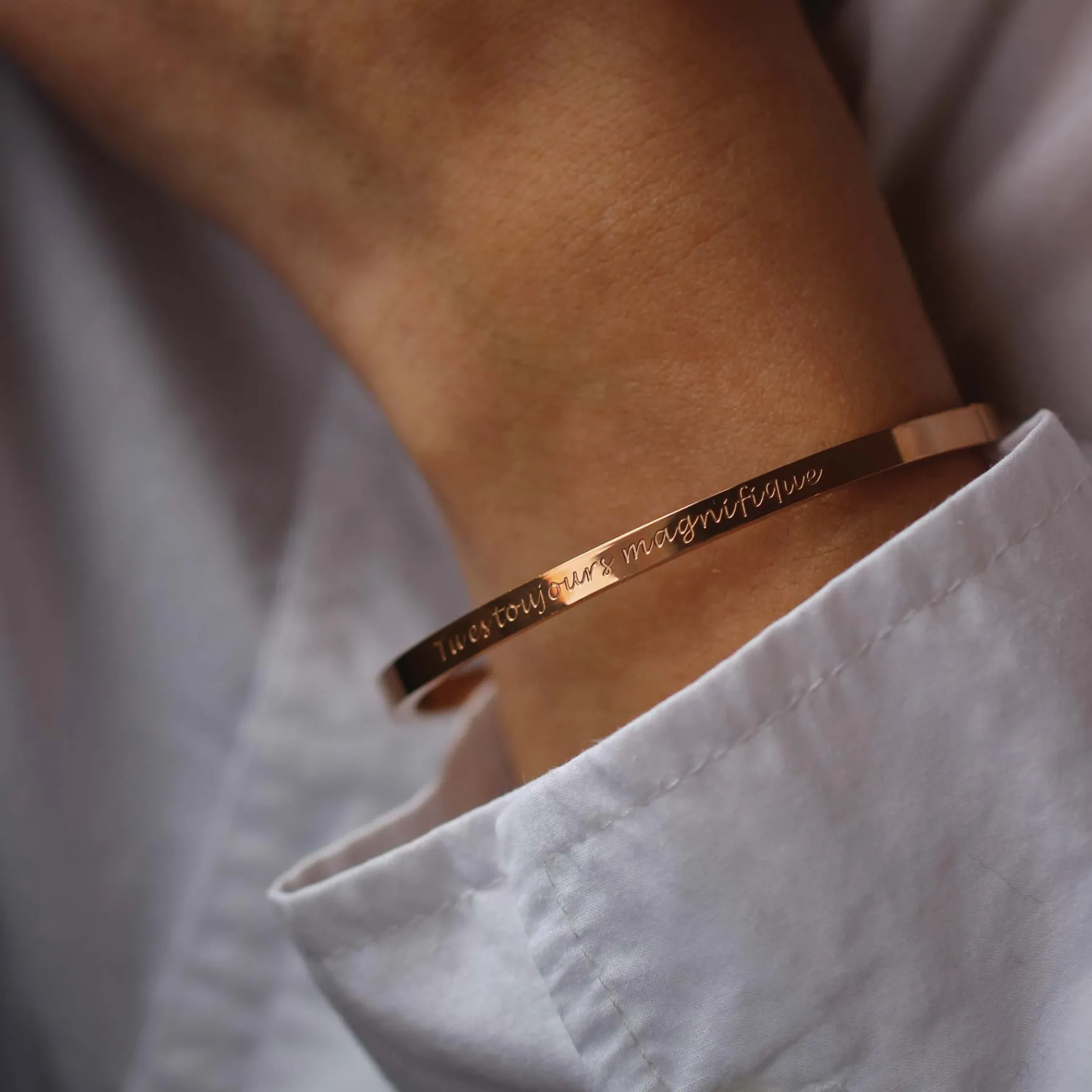 Femme Luzaka Bracelets<Jonc acier à message personnalisé