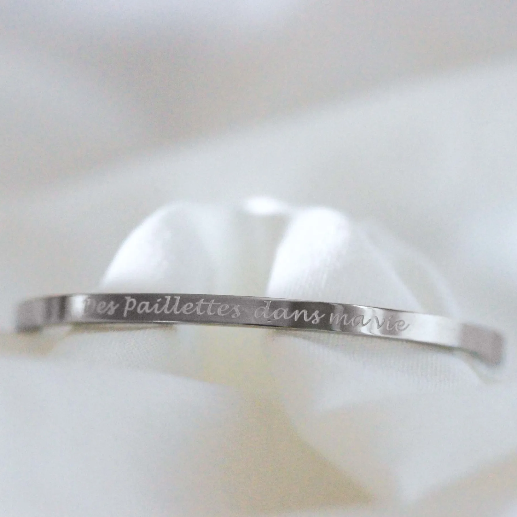 Femme Luzaka Bracelets<Jonc acier à message personnalisé