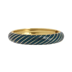 Femme Luzaka Bracelets<Jonc Lina bleu canard