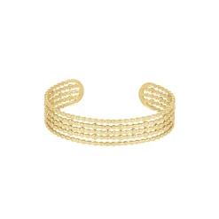 Femme Luzaka Bracelets<Jonc Perline acier doré or